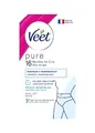 VEET Pure – 16 Streifen aus kaltem Wachs für empfindliche Haut – empfohlen von Dermatologen – langanhaltende Haarentfernung
