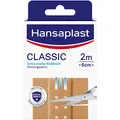 Hansaplast Classic Pflaster (2 m x 6 cm), zuschneidbare Wundpflaster mit extra starker Klebkraft & Bacteria Shield, flexibles und atmungsaktives Verbandsmaterial