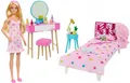 BARBIE DOLL BEDROOM with Barbie HPT55 doll Mattel