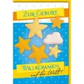 Verlag Dominique Grußkarten Geburt - Baby - Freudiges Ereignis - Karte mit Umschlag - Seesterne, Z