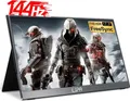 Lipa HDR-60 Portable Monitor Full HD 17,3 Zoll - 144 Hz - Tragbarer Monitor für Laptop - Gaming Monitor - Externer Bildschirm