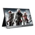 Lipa HDR-60 Tragbarer Monitor Full HD 17,3"/144 Hz/Tragbarer Bildschirm / HDMI/2X USB C / Mit Hülle und Ständer / Auch für Konsolen/Leicht zu tragen /1920p /2 Lautsprecher mon08 Schwarz