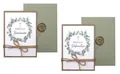 Einladungskarte Umschlag Personalisiert Kommunion Konfirmation Eukalyptus Olive