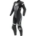 Dainese Motorradkombi Fulminea Damen 2-Teiler Motorrad Lederkombi (wasserdicht) Wasserdicht Atmungsaktiv protektoren wasserdichte schwarz 40