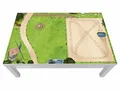 Stikkipix Pferdekoppel Möbelfolie | LCG09 | passgenau für den Lack Spieltisch von IKEA (Möbel Nicht inklusive)