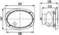 HELLA 1AB 996 157-081 Halogen-Hauptscheinwerfer - Oval 120 - 12V - oval -
