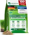 NATUREFLOW Rasensamen Schnellkeimend Nachsaat Sommer Made in Germany 400qm 10kg