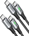 USB C auf USB C Kabel, 100W [2m+2m] Typ C Schnellladekabel PD 5A QC 4.0 Nylon...