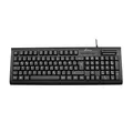 MediaRange kabelgebundene Tastatur mit Chip-Karten Terminal, deutsches QWERTZ Layout, PC Tastatur mit Plug&Play USB 2.0 Anschluss, spritzwassergeschützt & höhenverstellbar, Farbe schwarz