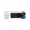 Mediarange Tastatur mit Chip Kartenlesegerät mit Kabel Keyboard schwarz MROS115