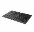 Excellent Kratzbrett Kratzmatte für Pferd, Kalb, Ziege Schwarz (L60xB40cm)