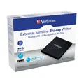 Verbatim VER43890 External Slimline USB 3.0 Blu-ray und MDisc Brenner, externes 