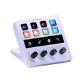 Elgato Stream Deck + White, Audiomixer, Live-Produktion und Studio-Controller für Content Creators, Streaming, Gaming, mit anpassbarer Touch-Leiste, Drehreglern und LCD-Tasten, für Mac und PC