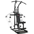 Finnlo by Hammer Kraftstation Bio Force, (Butterflystange, Latzug, Beinpresse und mehr), multifunktionale Fitnessstation, max. Trainingsgewicht 110 kg schwarz