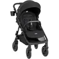 Joie Buggy Mydrift, Schwarz, Kunststoff, 58.5x108x97 cm, EN 1888, UV 50+, Feststellbremse, Fußstütze abklappbar, Federung, kugelgelagerte Räder, 5-Punkte-Gurt, Transportsicherung, abnehmbarer Schutzbügel, Teleskopgriff, Baby on Tour, Kinderwagen, Buggys