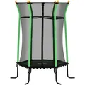 Homcom Kindertrampolin, Grün, Kunststoff, Metall, 163.5x163.5 cm, Outdoor Spielzeug