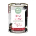 naftie Bio-Hundefutter 100% Bio Rind, Nassfutter Reinfleisch für Hunde, 400g