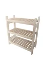 Holzregal Modulares Regal Stapelbar 60x44x25 cm 3 Einlegeböden (HxLxB)