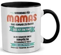 Mama Geschenk zum Muttertag von Tochter Mutter Tasse Geburtstag Kaffeetasse Frau