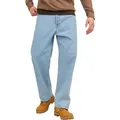 Jack & Jones Herren Jeans JJIALEX JJORIGINAL SBD 304 Baggy Fit Blau 12236082 Hoher Bund Knopfleiste W 32 L 30