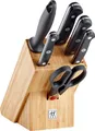ZWILLING Gourmet Messerblock 7-teilig, Rostfreier Spezialstahl, Schwarz, Made in Germany