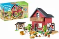 PLAYMOBIL Country 71248 Bauernhaus mit Wohn- und Schlafbereichen, inkl. Stall und Zubehör, ab 4 Jahren