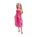 Simba Steffi Love Pink Love – Ankleidepuppe im pinken Glitzerkleid, inkl. Zubehör in Herzform, 29 cm groß, Modepuppe für kreatives Rollenspiel, für Kinder ab 3 Jahren