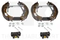 Bremsbackensatz Hinterachse für RENAULT CLIO II THALIA I TWINGO