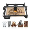 VEVOR Lasergravierer, 20 W Leistung, Laser Graviermaschine, 35x40 cm Arbeitsbereich, 10000 mm/min Bewegungsgeschwindigkeit, Komprimierter Punkt mit