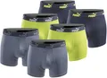 PUMA Boxershort 6er Pack Herren Basic Black Limited Edition - New Lime- Gr. L