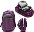 Navitech Purple Compact Camera Case For Sony ZV-1II Vlog Camera