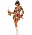 KOSTÜM 70ER LADY HIPPIE FASCHING KARNEVAL DAMEN SIEBZIGERKOSTÜM SIEBZIGER GR. M