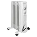 Clatronic® Ölradiator | Effiziente mobile Heizung | elektrische Heizung mit 7 Rippen | Radiator mit 3 Leistungsstufen | Slimline Heizkörper | bis zu 30qm | 1500 Watt | RA 3735