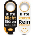 Bitte nicht stören Türschild 2 Stück Türhänger Wandmontage Kunststoff modern