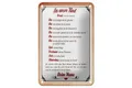 Femer GmbH Metallschild Spruch 12x18cm Kind denk immer daran deine Mama, (1 St), gewölbte Oberfläche, abgerundete Ecken, umgeschlagene Kanten