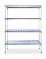 Hendi Regalsystem aus Aluminium für Lager 1280x405x1685mm