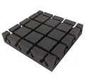 Akustikpur Akustikschaumstoff High End (B-Ware) Absorber SELBSTKLEBEND - Schalldämmmatten zur effektiven Akustik Dämmung, ca. 40 cm x 40 cm x 8 cm