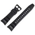 Casio Uhrenarmband Ersatzband 24mm Kunststoff Schwarz - SGW-100