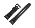 CASIO Uhrenarmband 24mm Kunststoff Schwarz SGW-100