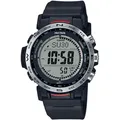 Funkchronograph CASIO PRO TREK, schwarz (schwarz, grau), Armbanduhren, Herren, Quarzuhr, Armbanduhr, Herrenuhr, Funk, Solar, Stoppfunktion, Weltzeit