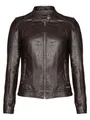 MUSTANG Damen Lederjacke Blanca Dark Brown XXL