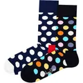 HAPPY SOCKS Happy Socks Unisex Socken, 2er Pack - Classic Crew, Organic Cotton, Farbmix