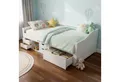 Juskys Stauraumbett Nalu, 90x200 cm Funktionsbett mit Lattenrost & Schubladen, Holz, Jugendbett