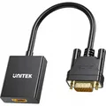 Unitek VGA auf HDMI FullHD Adapter schwarz 15cm (HDMI, VGA, 15 cm) (53528)