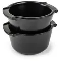 PEUGEOT Auflaufform Mini APPOLIA 11cm Satinschwarz Backofen Dessertfor, Keramik, Keramik schwarz