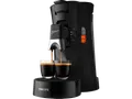 PHILIPS SENSEO® CSA240/20 Select mit Kaffeestärkewahl und Memo-Funktion, 0.9L Wassertank, Padmaschine, Schwarz gesprenkelt