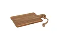 HAC24 Schneidebrett Küchenbrett Holz Servierbrett Küche Schneide Brett Hackbrett, Holz, (1-St), Teakholz mit Griff 34x18x1,5 cm