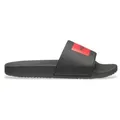 HUGO für Herren. 50548061 Flip-Flops mit Logo auf dem Riemen schwarz (40), Wohnung, Keine, Strandbekleidung