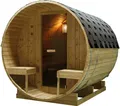 Sano BERGEN Faßsauna 8kW Ofen Outdoorsauna Außensauna Gartensauna Wellnesssauna