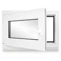 Kellerfenster Kunststoff weiß Dreh-Kipp 110x50 cm(BxH) DIN Links 3 -fach Glas